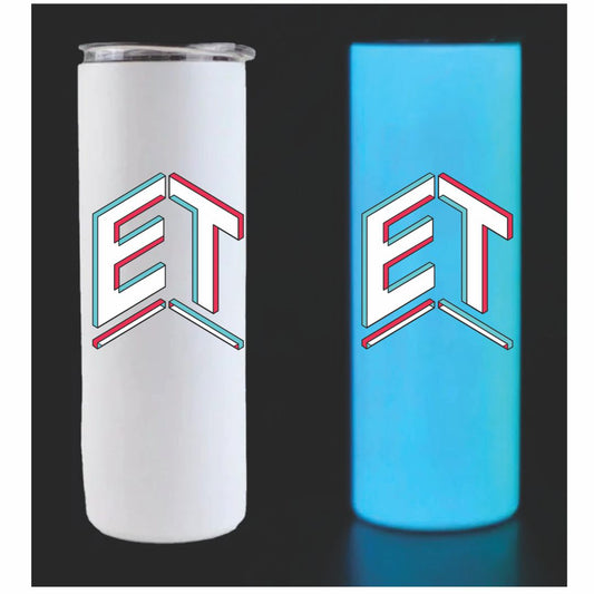 ET Ethan Trace Glow In the Dark Tumbler Blue